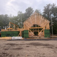 Luxury home under construction in Manchester, Vermont